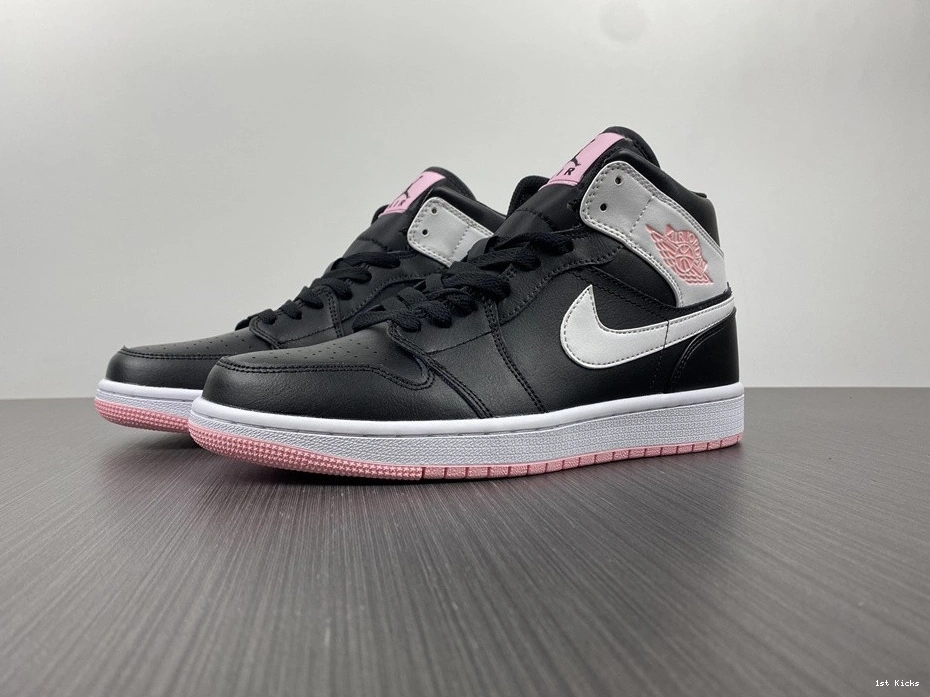 - 1 Mid Pink Arctic 555112-061 (GS) Jordan Black 0513